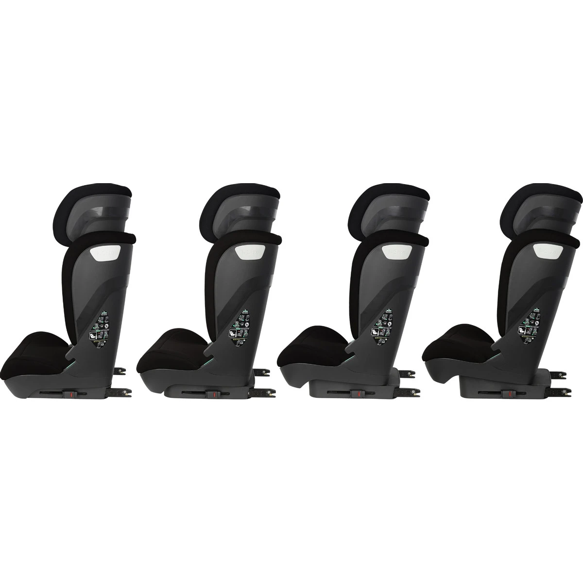 Ding Aron Black I-Size Autostoel 15-36 Kg DI-111920 4 Ding Aron Black I-Size Autostoel 15-36 Kg DI-111920 - Afbeelding 2