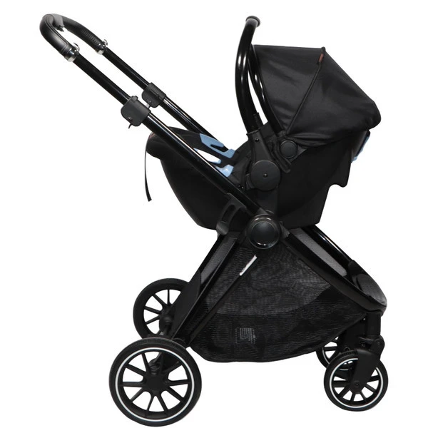 Ding Fenix Black/Black 3-in-1 Combi Kinderwagen Incl. Autostoel 4 Ding Fenix Black/Black 3-in-1 Combi Kinderwagen Incl. Autostoel - Afbeelding 2