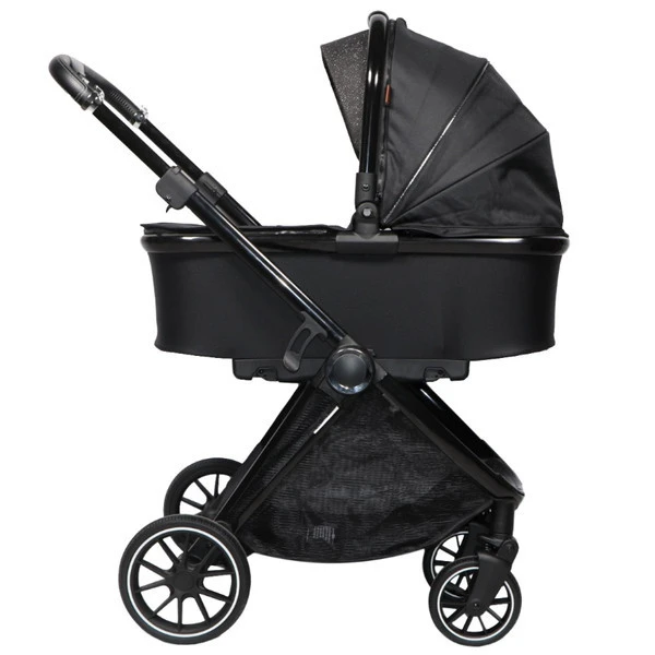 Ding Fenix Black/Black 3-in-1 Combi Kinderwagen Incl. Autostoel 6 Ding Fenix Black/Black 3-in-1 Combi Kinderwagen Incl. Autostoel - Afbeelding 4