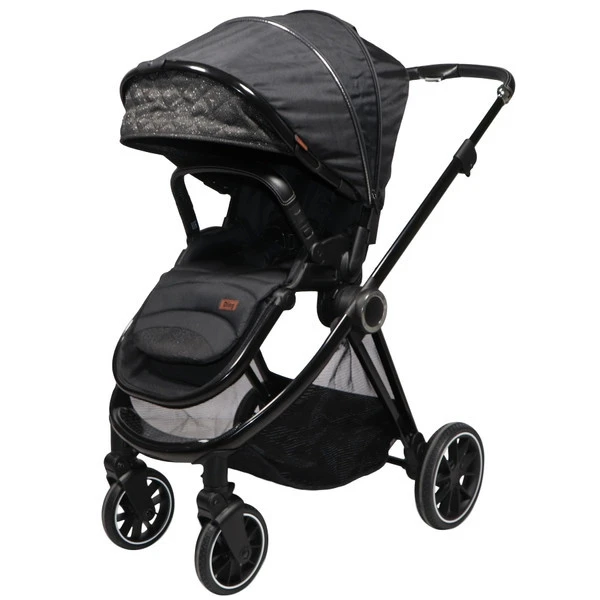 Ding Fenix Black/Black 3-in-1 Combi Kinderwagen Incl. Autostoel 10 Ding Fenix Black/Black 3-in-1 Combi Kinderwagen Incl. Autostoel - Afbeelding 8