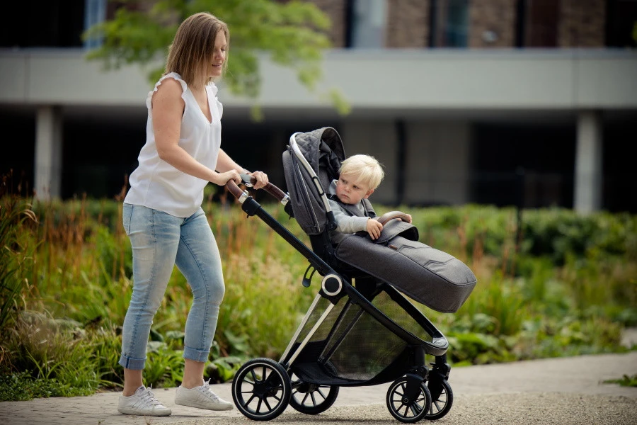 Ding Fenix Grey/Silver Kinderwagen DI-191703 18 Ding Fenix Grey/Silver Kinderwagen DI-191703 - Afbeelding 17