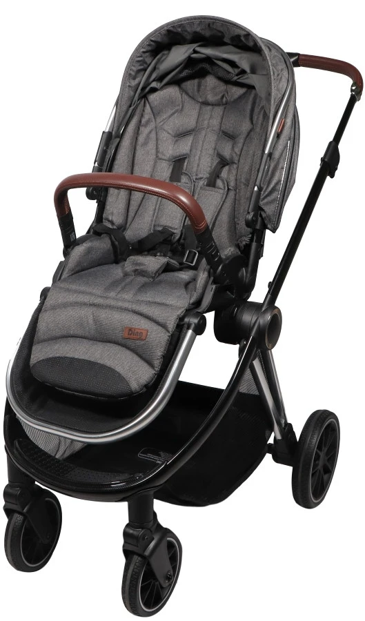 Ding Fenix Grey/Silver Kinderwagen DI-191703 14 Ding Fenix Grey/Silver Kinderwagen DI-191703 - Afbeelding 13