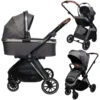 Ding Fenix Grey/Silver 3-in-1 Combi Kinderwagen Incl. Autostoel -Kinderwagen Winkel ding fenix greysilver kinderwagen18