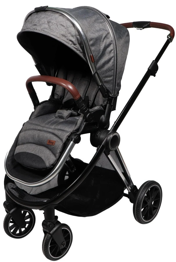 Ding Fenix Grey/Silver Kinderwagen DI-191703 13 Ding Fenix Grey/Silver Kinderwagen DI-191703 - Afbeelding 12