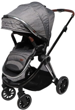 Ding Fenix Grey/Silver 3-in-1 Combi Kinderwagen Incl. Autostoel -Kinderwagen Winkel ding fenix greysilver kinderwagen3 1