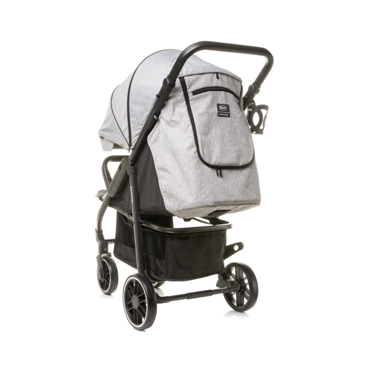 4Baby Moody XXII Grey Wandelwagen Incl. Beenkap 8 4Baby Moody XXII Grey Wandelwagen Incl. Beenkap - Afbeelding 6