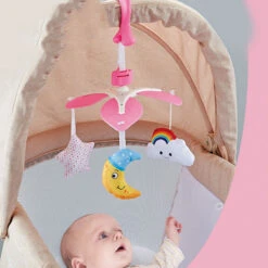 Eco Toys Pink Babymobiel Kinderwagen Speelgoed HC527702 6 Eco Toys Pink Babymobiel Kinderwagen Speelgoed HC527702 -Kinderwagen Winkel eco toys pink babymobiel 1