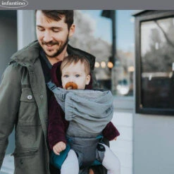 Infantino Go Forward Draagzak BK-200202 -Kinderwagen Winkel infantino go forward draagzak bk 200202 kindje met papa
