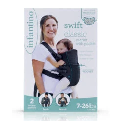 Infantino Swift Classic Grey Draagzak BK-300105 -Kinderwagen Winkel infantino swift classic grey draagzak bk 300105 1