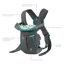 Infantino Swift Classic Grey Draagzak BK-300105 -Kinderwagen Winkel infantino swift classic grey draagzak bk 300105 5