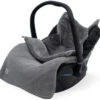 Jollein Basic Knit Stone Grey 3/5 Punts 0-9 Maanden Autostoel Voetenzak 025-811-65220 -Kinderwagen Winkel jollein comfortbag basic knit stone grey 3 5 punts 0 9 maanden autostoel voetenzak 025 811 65220