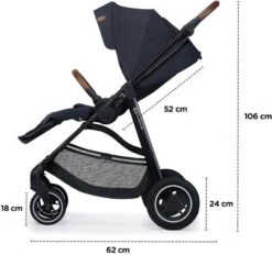 Kinderkraft All Road Ash Grey Wandelwagen KKWALROAGR0000 -Kinderwagen Winkel kinderkraft all road wandelwagen 7 1