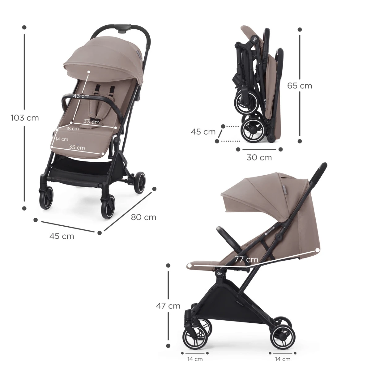 Kinderkraft Indy 2 Calm Beige Wandelwagen KSINDY00BEG0000 9 Kinderkraft Indy 2 Calm Beige Wandelwagen KSINDY00BEG0000 - Afbeelding 7