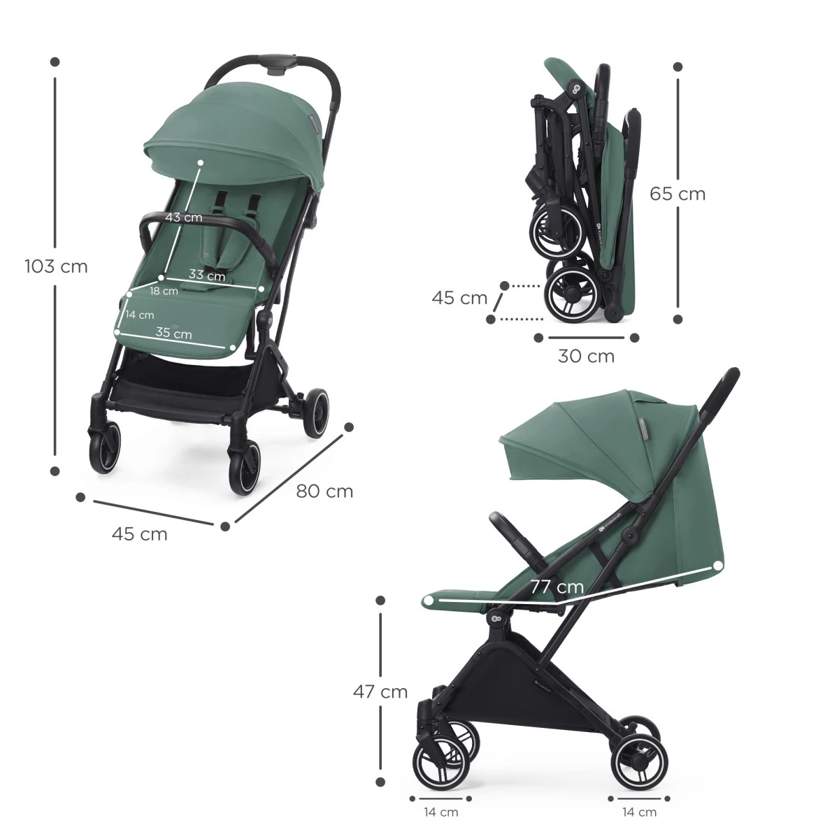 Kinderkraft Indy 2 Sea Green Wandelwagen KSINDY00GRE0000 9 Kinderkraft Indy 2 Sea Green Wandelwagen KSINDY00GRE0000 - Afbeelding 7