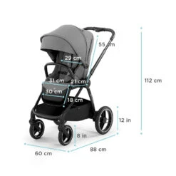 Kinderkraft Nea Deep Grey 2-in-1 Kinderwagen KSNEA000DGR2000 -Kinderwagen Winkel kinderkraft nea 2 in 1 kinderwagen sfeer 5 1