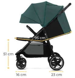 Kinderkraft Route Platinum Grey Wandelwagen KSROUT00GRY0000 -Kinderwagen Winkel kinderkraft route emerald green wandelwagen ksrout00gre0000 10