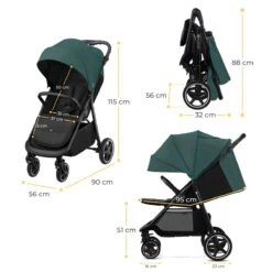 Kinderkraft Route Platinum Grey Wandelwagen KSROUT00GRY0000 -Kinderwagen Winkel kinderkraft route wandelwagen 26