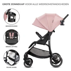 Kinderkraft Trig 2 Grey Wandelwagen KSTRIG2TGRY0000 -Kinderwagen Winkel kinderkraft trig 2 pink wandelwagen kstrig2tpnk0000 1 1