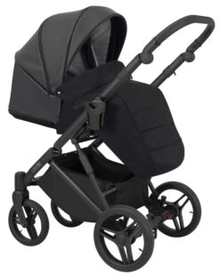 Kunert Lazzio Black Eco-Leather 2-in-1 Kinderwagen LAZ-11-BLACK -Kinderwagen Winkel kunert lazzio black eco leather 2 in 1 kinderwagen laz 11 black 3