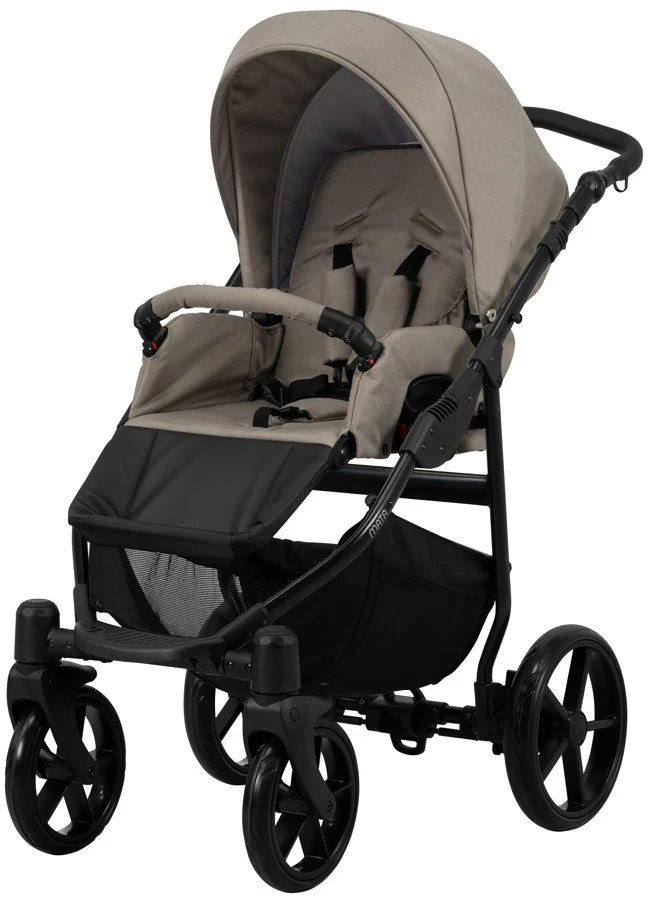 Kunert Mata Black Mocca 2-in-1 Combi Kinderwagen MATA-02-BLACK 4 Kunert Mata Black Mocca 2-in-1 Combi Kinderwagen MATA-02-BLACK - Afbeelding 2
