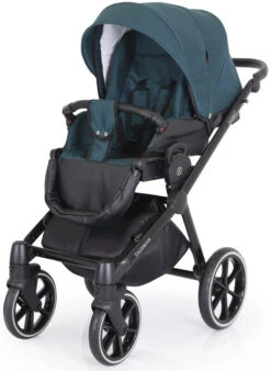 Kunert Talisman Black Flowers 2-in-1 Kinderwagen TA-01-BLACK -Kinderwagen Winkel kunert talisman black green 2 in 1 kinderwagen ta 04 black 5