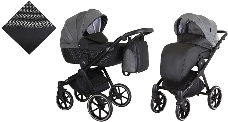 Kunert Talisman Black Pepper 2-in-1 Kinderwagen TA-06-BLACK 4 Kunert Talisman Black Pepper 2-in-1 Kinderwagen TA-06-BLACK - Afbeelding 2