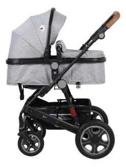 Lorelli Lora Cool Grey Elephants 3-in-1 Combi Kinderwagen Incl. Autostoel 1002128-2123D -Kinderwagen Winkel lorelli lora cool grey elephants 3 in 1 3