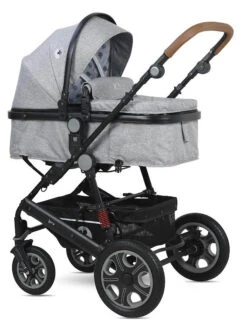 Lorelli Lora Cool Grey Elephants 3-in-1 Combi Kinderwagen Incl. Autostoel 1002128-2123D -Kinderwagen Winkel lorelli lora cool grey elephants 3 in 1 4