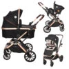 Lorelli Glory Black Diamonds 3-in-1 Combi Kinderwagen Incl. Autostoel 1002176-2304 -Kinderwagen Winkel lorelli glory black diamonds 3 in 1 combi kinderwagen incl. autostoel 1002176 2304