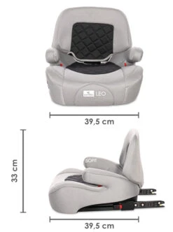 Lorelli Leo Fossil Grey Isofit 22-36 Kg Booster 1007161-2309 -Kinderwagen Winkel lorelli leo fossil grey isofit 22 36 kg autostoel zitverhoger 1007161 2309 5