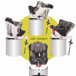 Lorelli Pegasus 360° Dark/Light Grey 0-36 Kg Isofix Autostoel 1007146-2104 -Kinderwagen Winkel lorelli pegasus 0 36 kg isofix autostoel 12 1 3