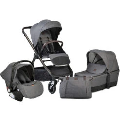 Cangaroo Macan Grey 3-in-1 Combi Kinderwagen Incl. Autostoel 2819