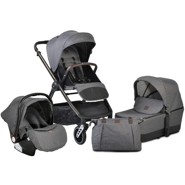 Cangaroo Macan Grey 3-in-1 Combi Kinderwagen Incl. Autostoel 2819 3 Cangaroo Macan Grey 3-in-1 Combi Kinderwagen Incl. Autostoel 2819