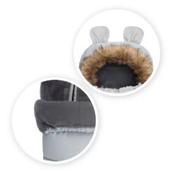 Momi Grey Universele Voetenzak AKCE00034 -Kinderwagen Winkel momi grey universele voetenzak akce00034 5