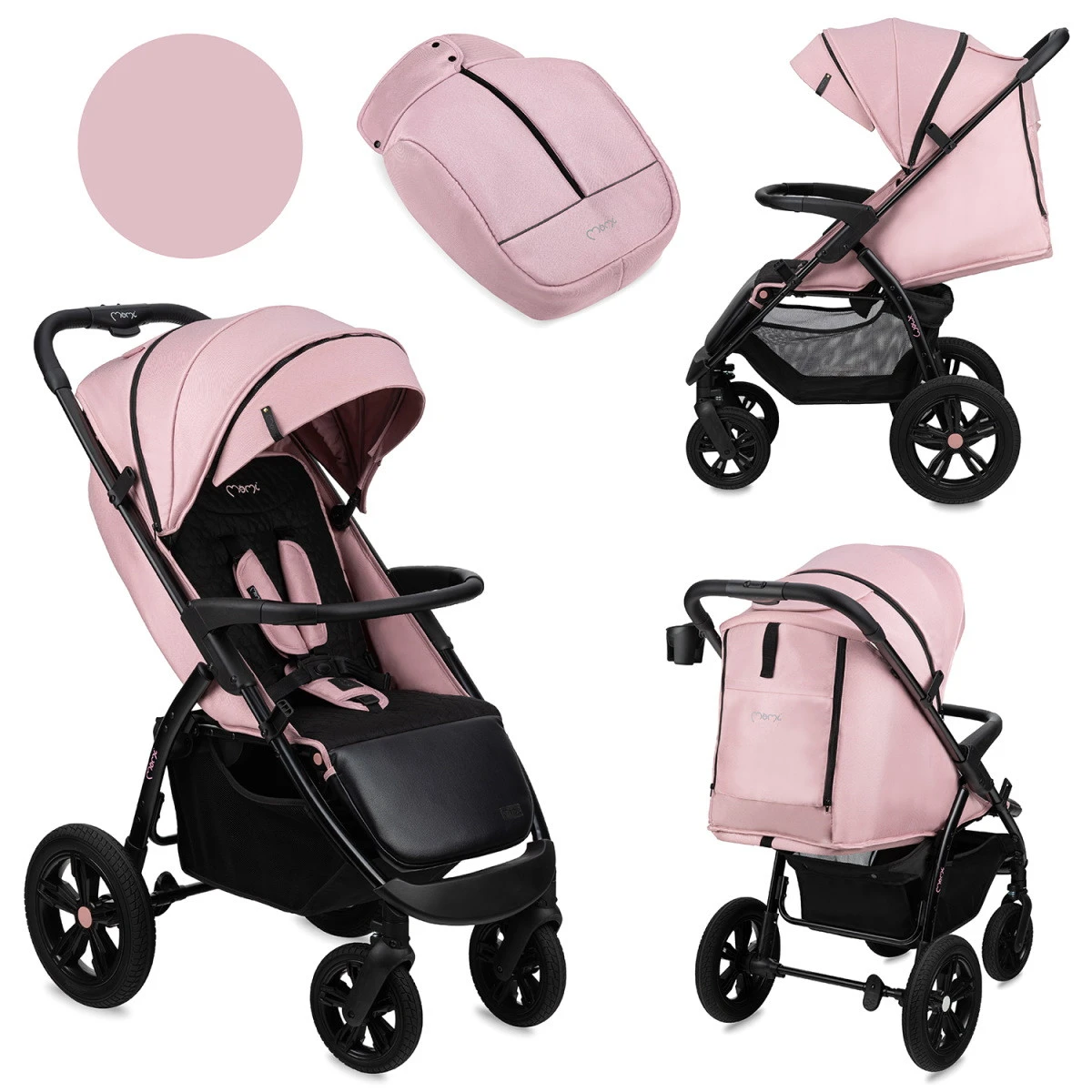 Momi Miya Pink Wandelwagen WOSP00031 14 Momi Miya Pink Wandelwagen WOSP00031 - Afbeelding 12