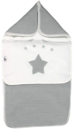 Petit Villain Hydrofiel Grijs Universele Autostoel Voetenzak