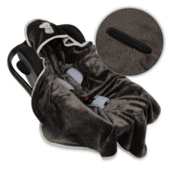 Babymatex Koala Grijs 95x95 Cm Microvezel Wikkeldeken Voor Autostoel TB0149_45 -Kinderwagen Winkel tb0149 45
