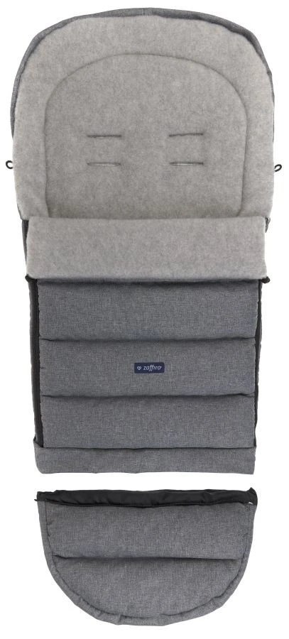 Zaffiro IGROW 2.0 Wol Organic Grey Voetenzak 4 Zaffiro IGROW 2.0 Wol Organic Grey Voetenzak - Afbeelding 2