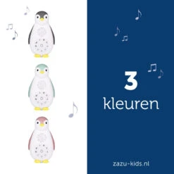 Zazu Zoe De Pinguin Grijs 3 In 1 Muziekdoosje ZA-ZOE-01 -Kinderwagen Winkel zoe nl all 2 colours lr 1